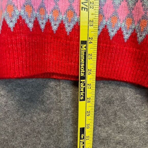 NWT ST. JOHN'S BAY Sweater Women’s XL Multicolor Fair Isle Cable Knit Pullover - Picture 9 of 16